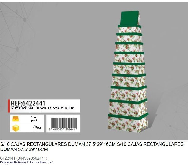 Juego De Cajas De Regalo De Navidad 10 Piezas