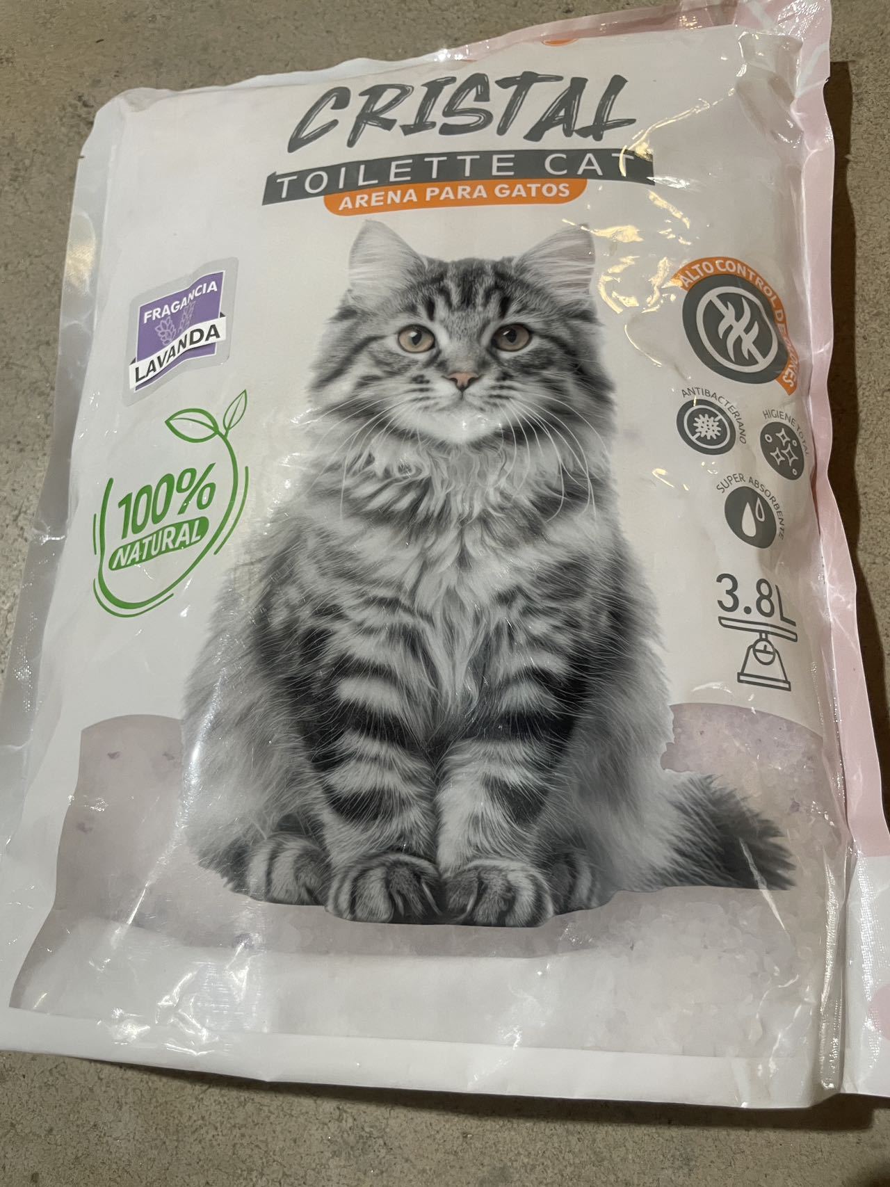 Arena para gatos Crystal de 3,8 l