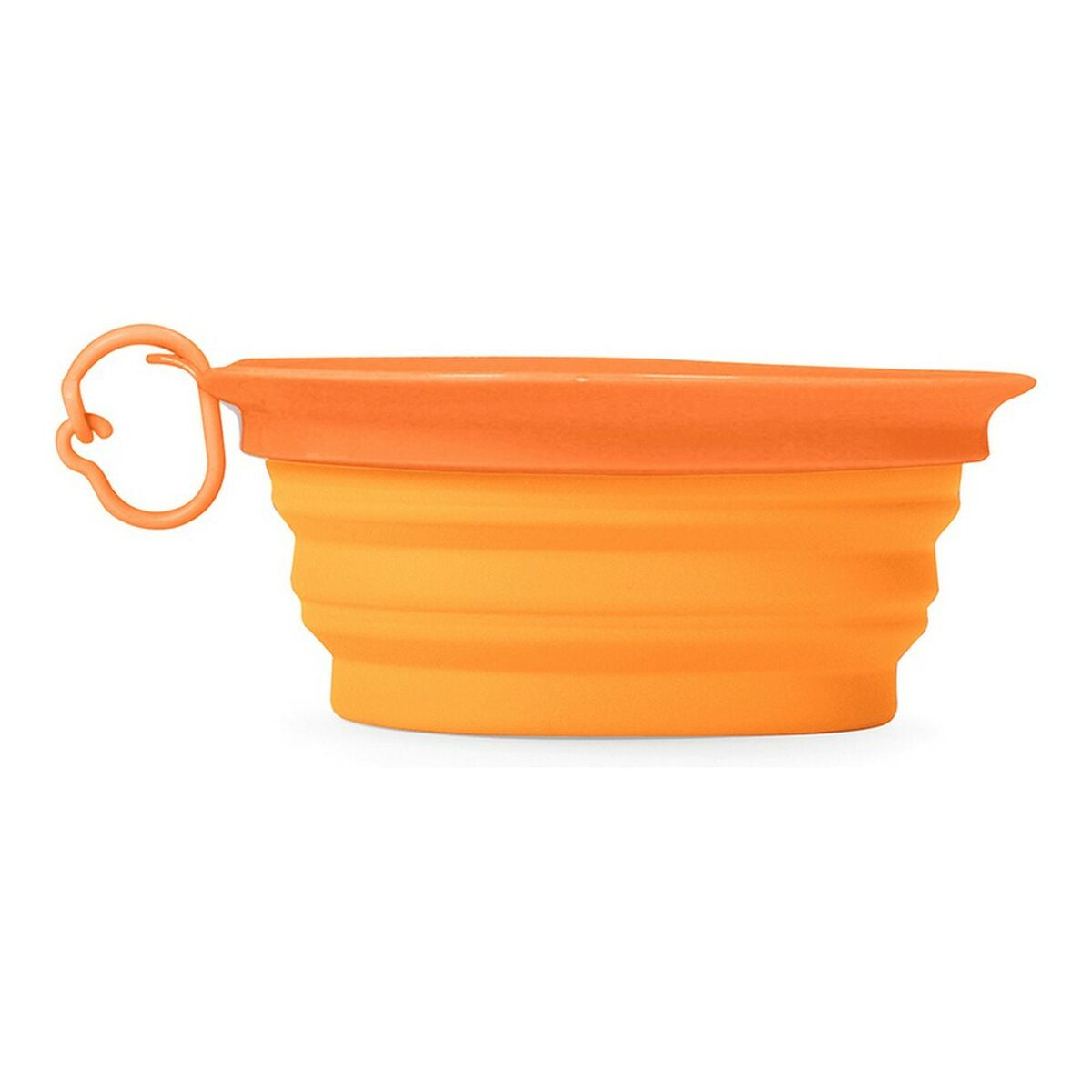 Bebedero portátil para mascotas United Pets Leaf naranja