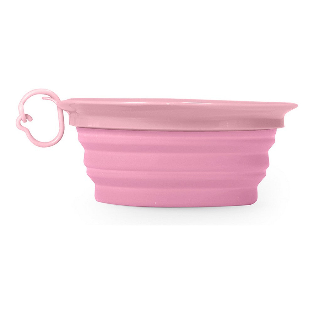 Bebedero portátil para mascotas United Pets Leaf – Rosa