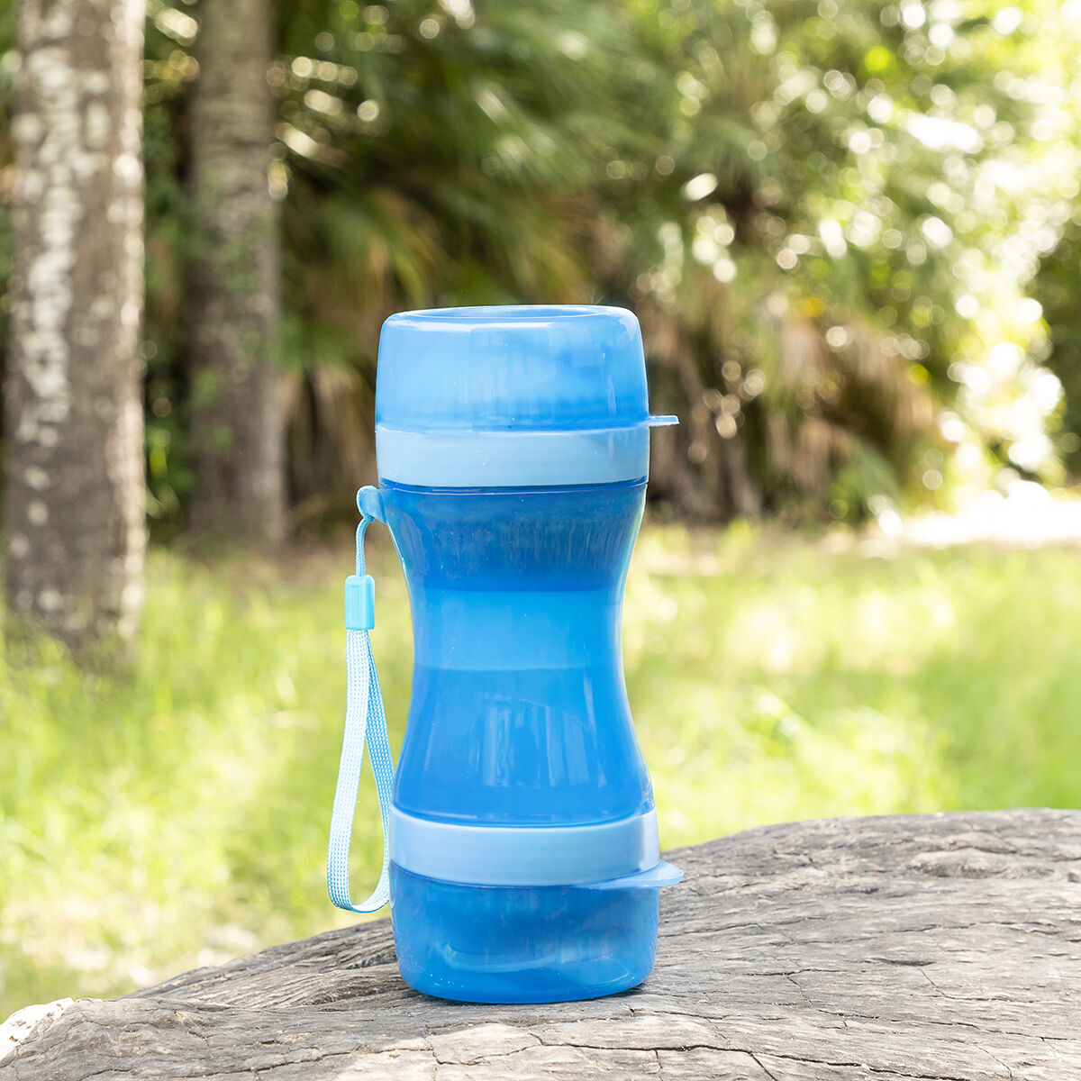 Botella 2 en 1 Dispensador de agua y comida portátil para mascotas