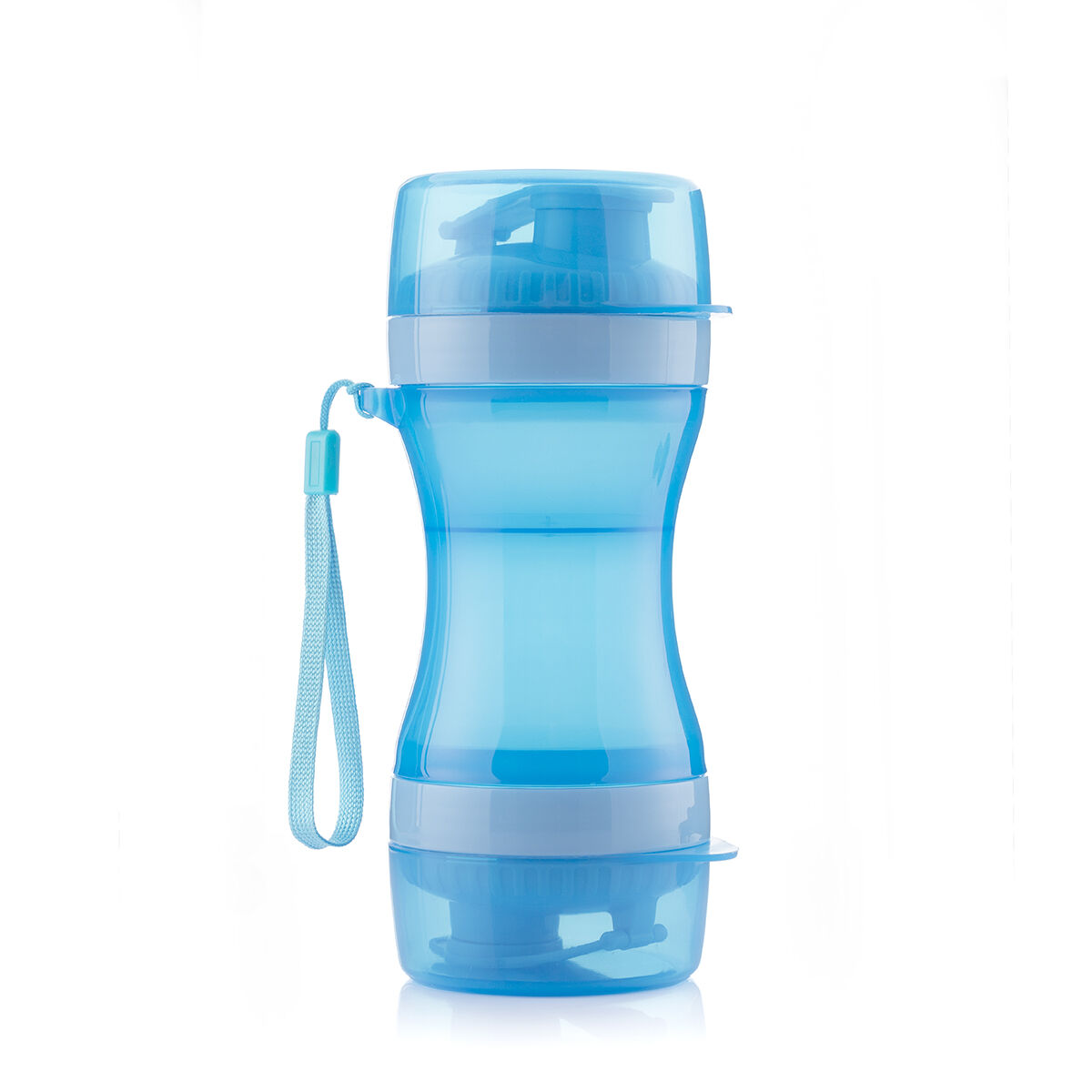 Botella 2 en 1 Dispensador de agua y comida portátil para mascotas