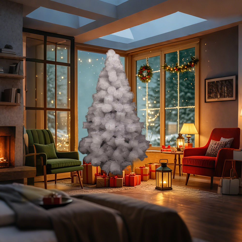 Árbol de Navidad PartyGo White 142 con agujas de pino (150 cm)