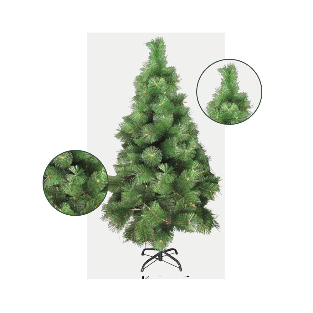 Árbol de Navidad PartyGo 226 con ramas de agujas de pino verde de 180 cm