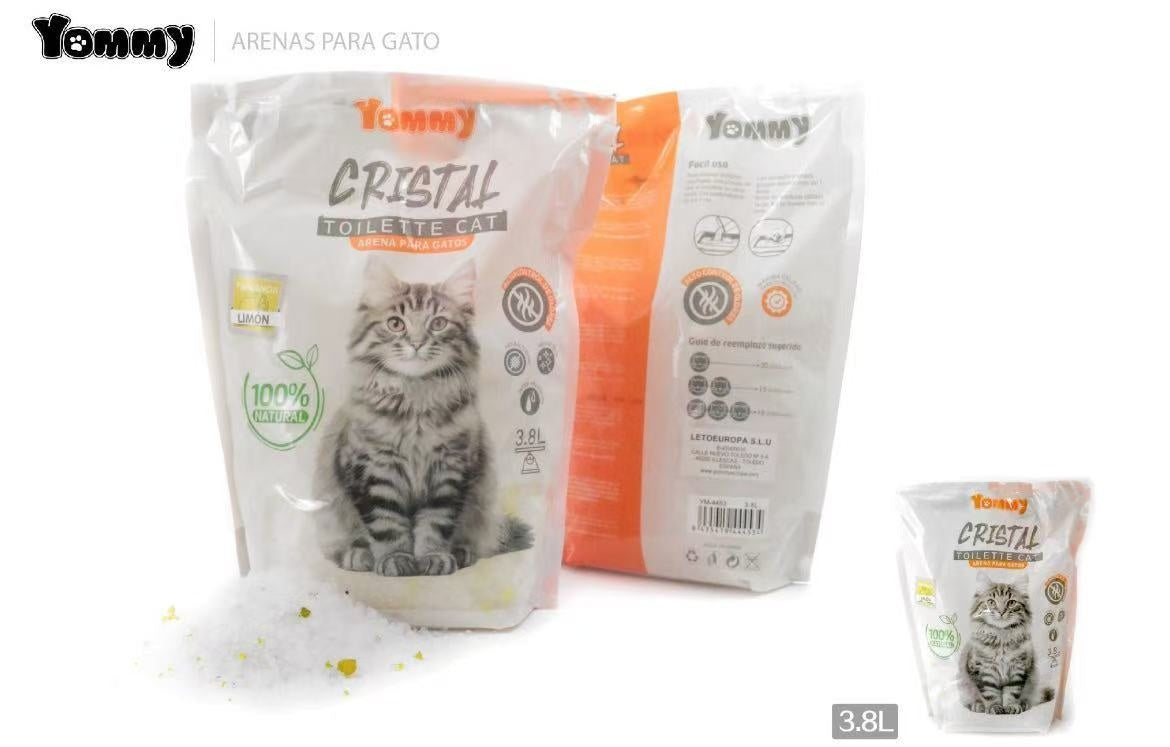 Arena para gatos Crystal de 3,8 l