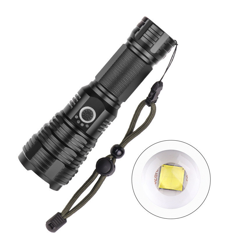 Linterna LED táctica recargable de alta potencia P70 - Imagen 6