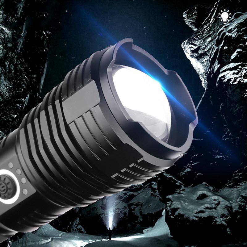 Linterna LED táctica recargable de alta potencia P70 - Imagen 4